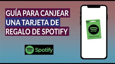 Canjear Codigo Tarjeta Spotify Sitausi