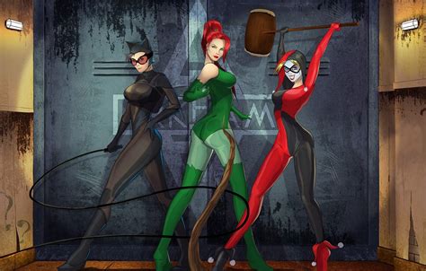 Poison Ivy Harley Quinn Desktop Wallpapers Wallpaper Cave