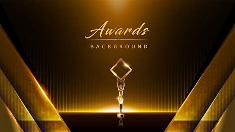 Premium Vector | Black and Gold Award Background. Luxury Background ...