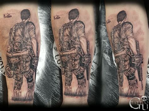 Armed forces soldier Tattoo | Soldier tattoo, Tattoos, Custom tattoo