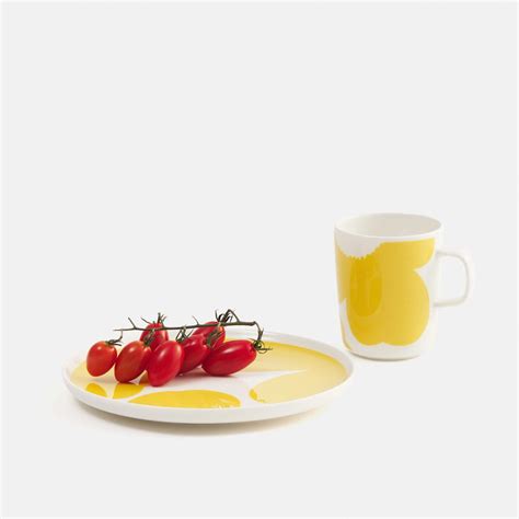 Marimekko Iso Unikko White Spring Yellow Mug Temporary Pricing Page