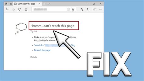 How To Fix Hmm Can T Reach This Page Windows 10 11 YouTube