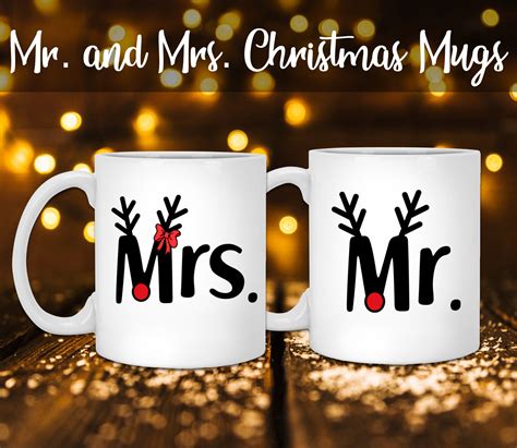 Couple Coffee Mugs Christmas Mr And Mrs Mug His And Her Mugs Husband And Wife Coffee Mugs