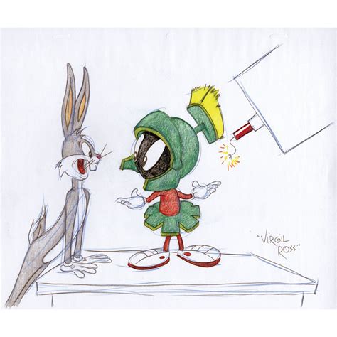 Marvin The Martian Sketch At Paintingvalley Explore Collection Of