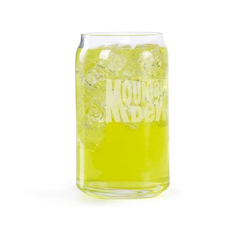 Mtn Dew Retro Can Glass