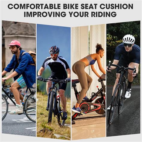 Snapklik.com : Gel Bike Seat Cover, Comfort Bike Seat Cushion For Women