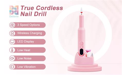 Amazon Delanie Cordless Nail Drill For Acrylic Nail Gel Nail