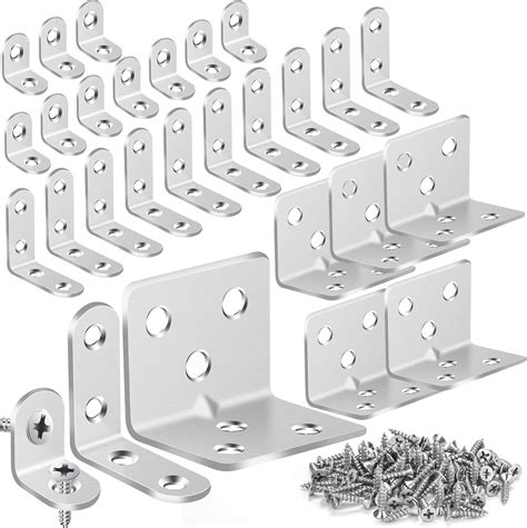 Amazon.com: MAPVOLUT 25Pcs Silver L Brackets for Shelves, 3 Sizes Angle