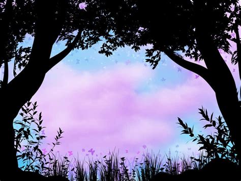 Download Dark Silhouette Forest Outside Background Illustration