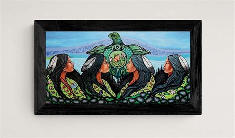 Turtle Women By Jackie Traverse Native Art Indigenous Art Etsy