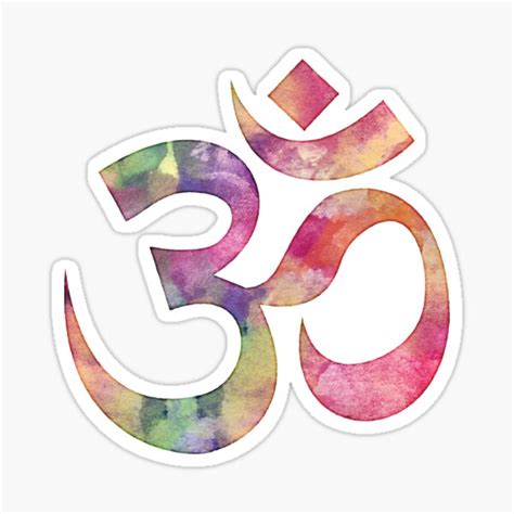 "Om Ohm Yoga Lover Meditation Symbol" Sticker for Sale by MarkTees ...