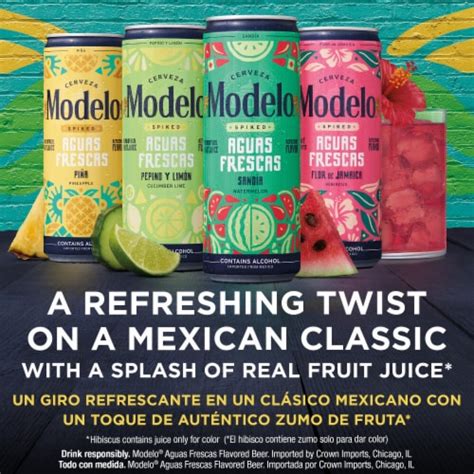 Modelo Spiked Aguas Frescas Flavored Malt Beverage Cans Variety Pack