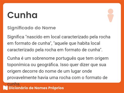 Significado do nome Cunha - Dicionário de Nomes Próprios