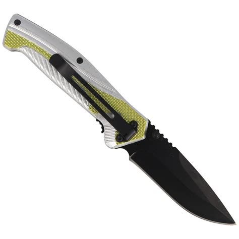 Herbertz Solingen Green Silver Aluminium Black Blade