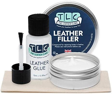 The Leather Clinic Filler Glue Repair Kit Fix Rips Tears Holes In