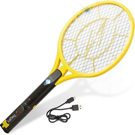 Electric Fly Swatter Large Rechargeable Bug Zapper Built In