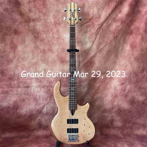 Custom G Wa Style Mk1 Mark1 4 Strings Neck Through Body Electric Bass With Active Pickup