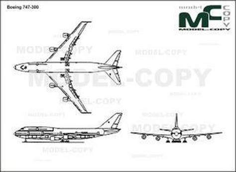 Boeing 747 300 2d Drawing Blueprints 41314 Model Copy Default