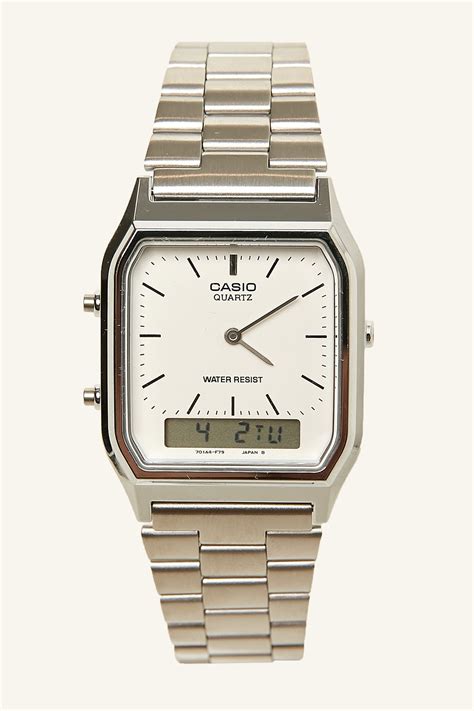 Casio AQ230A Duo Watch Silver – Universal Store