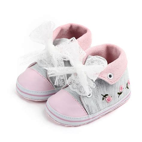 Chaussons sneakers montantes à fleurs pour bébé fille Chaussons Univers