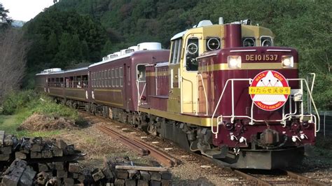 わたらせ渓谷鐵道 De10 1537わ99形客車 トロッコわたらせ渓谷4号 大間々行 上神梅～本宿通過【4k】 Youtube