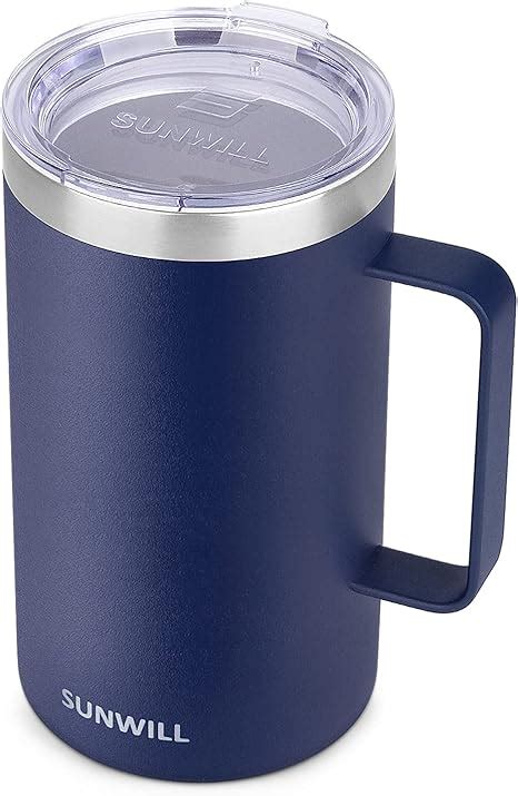 Sunwill Coffee Mug Vacuum Insulated Camping Mug With Lid