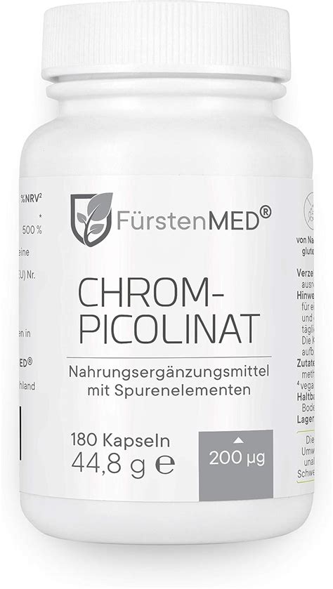 F Rstenmed Chrom Kapseln Aus Chromium Picolinate Chrom Picolinat