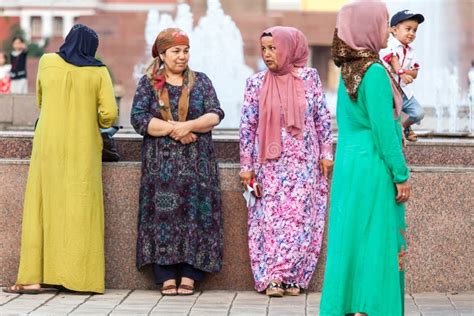 Dushanbe Residents on the Streets of the City Editorial Image - Image ...