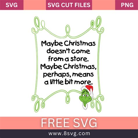 Grinch Quote For Christmas Svg Free Cut File For Cricut – RNOSA LTD | 8SVG