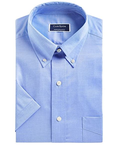 Club Room Mens Classic Regular Fit Stretch Pinpoint Dress Shirt