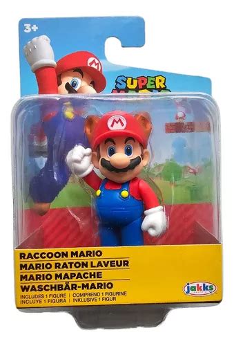 Figura Super Mario Raccoon Mario Cms Jakks Pacific Meses Sin Inter S