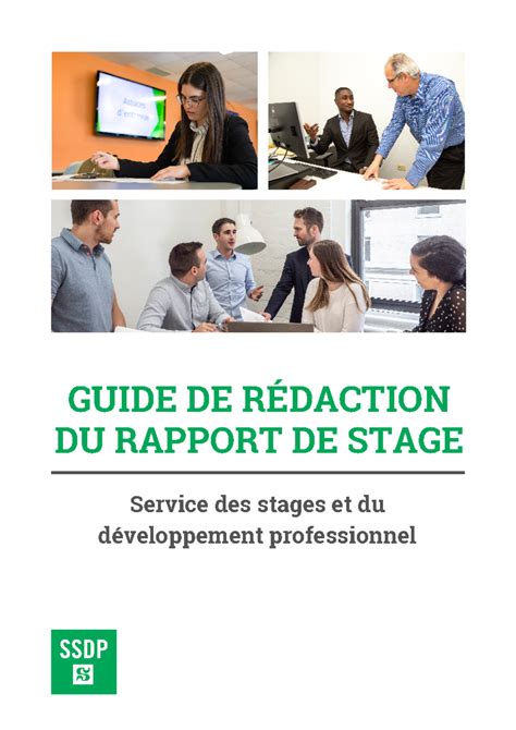 Guide de redaction pour le rapport de stage GUIDE DE RÉDACTION DU