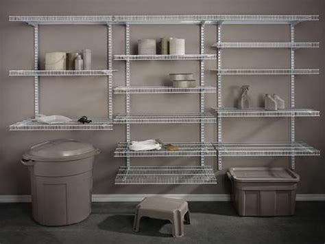 Great idea. Use the left over closet materials in the garage. Track Shelving, Metal Shelving ...