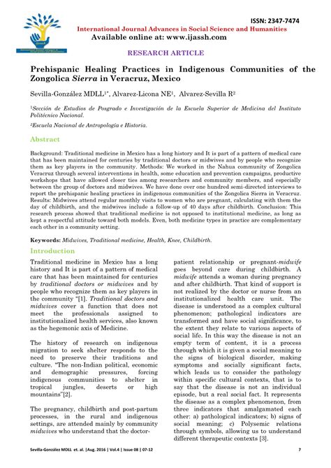 Parteras Y Curanderos En Las Comunidades Indígenas De La Sierra DocsLib