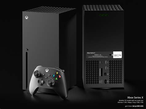 Xbox Series X Accurate 3D Model On Behance