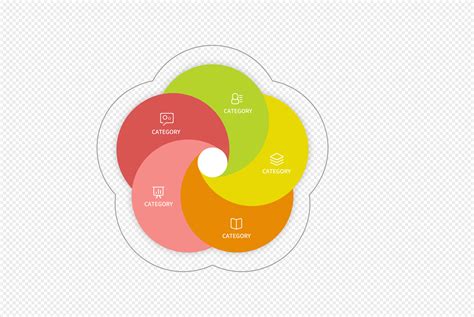 Creative Ppt Flower Shape Statistics Element, Shapes, Creative, Icon ...