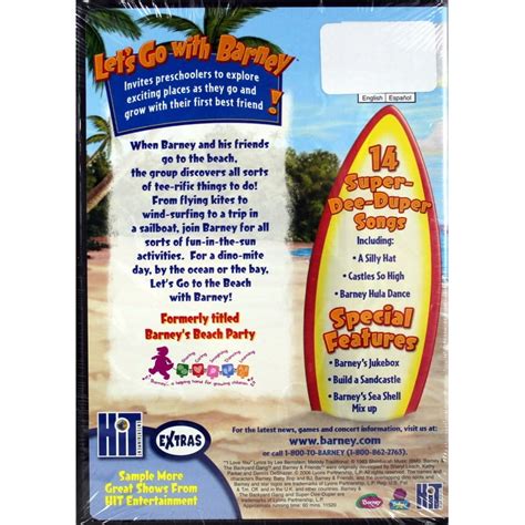 barney lets    beach barney lets   vacation movies