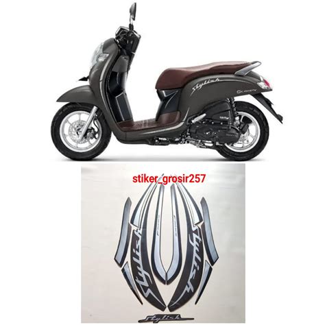 Jual STIKER STICKER STRIPING LIST LES BODY MOTOR SCOOPY STYLISH 2019