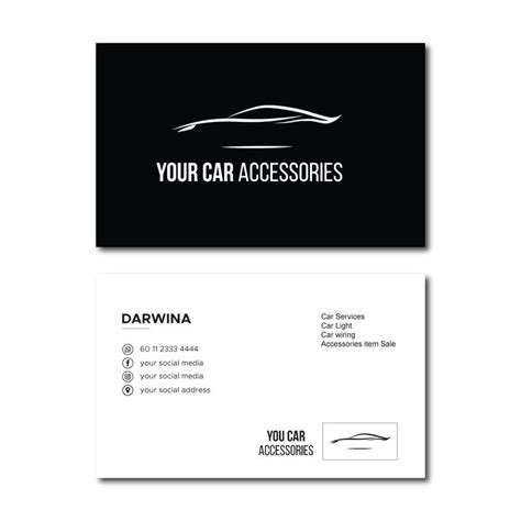 Car Business Card Template Free Download Vector File - Kreativ.my ...