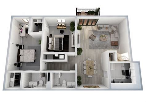 Floor Plans of Gardenview Apartments in Gainesville, FL