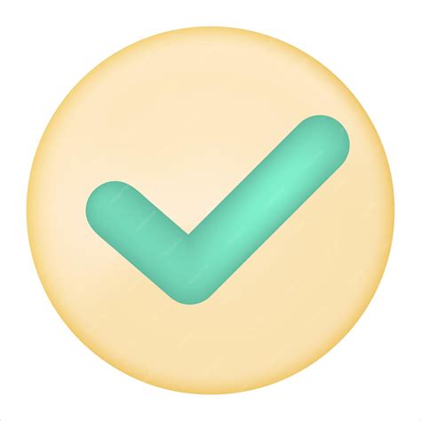 Premium Vector Check Mark In Round Sign Approval Check Icon Tick