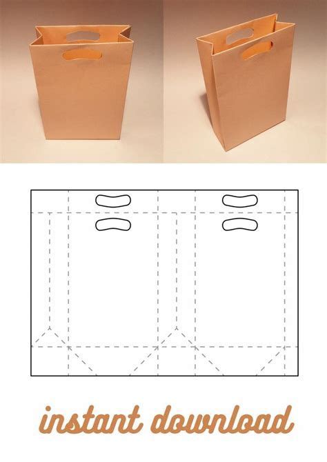 Paper Bag Template Pdf