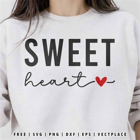 FREE Sweet Heart SVG Valentine SVG Vectplace