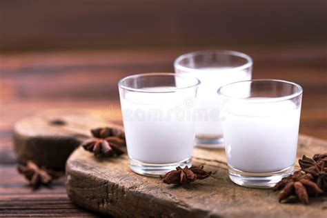 Alcohol Raki with Anis. Turkish, Greek Aperitif Arak, Ouzo Stock Photo ...