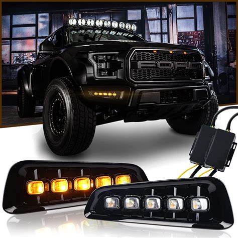 Ford Raptor Fog Lights With Switchback Led Turn Signals Daytime Running