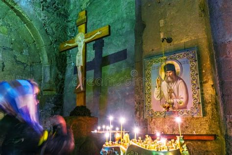 Interior of Svetitskhoveli Cathedral in Mtskheta, Georgia Editorial Stock Image - Image of ...