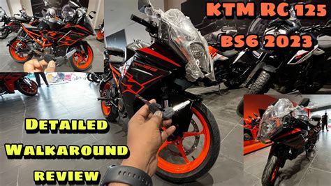 Ktm Rc 125 Bs6 2023 Walkaround And Review On Road Price Exhaust