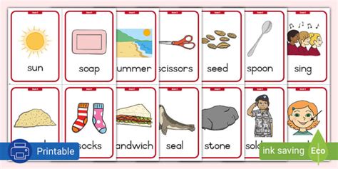 Gr R Phonics S Flashcards Professor Feito Twinkl