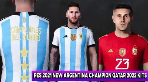 Pes New Argentina Champion Qatar Kits Pes Gaming With Tr