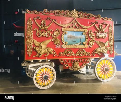 Elaborate Circus Wagon Stock Photo Alamy